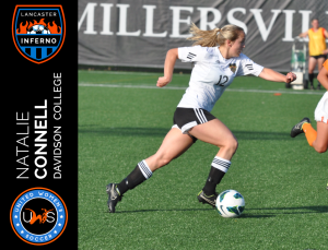 Natalie Connell Signs to Play With Lancaster Inferno Pro-Am Women's Soccer UWS League