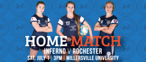 Lancaster Inferno vs Rochester Lancers United Women's Soccer Game Pennsylvania UWS