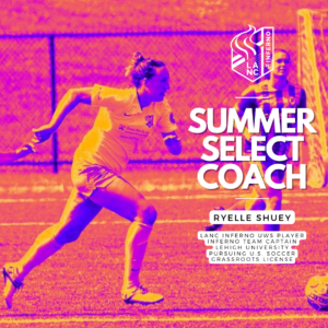 Ryelle Shuey summer select coach girls soccer