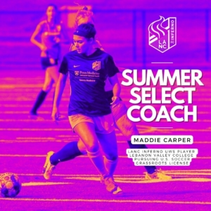 maddie carper lancaster inferno youth soccer girls coach