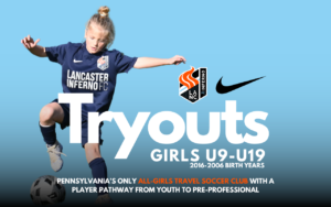 girls youth travel soccer club lancaster pa tryouts