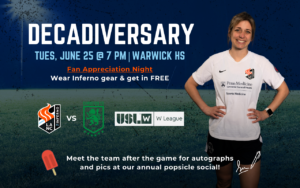 lancaster inferno decadaversary womens soccer game