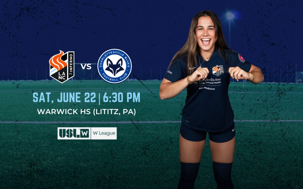 Lancaster Inferno Women's Soccer USL W League USL W Lancaster PA Pennsylvania