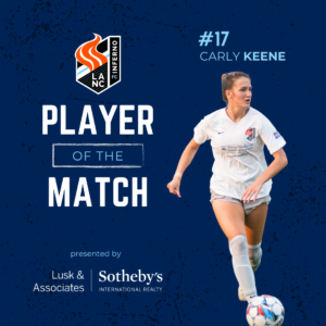 lancaster inferno charlottesville blues match championship playoffs Carly Keene