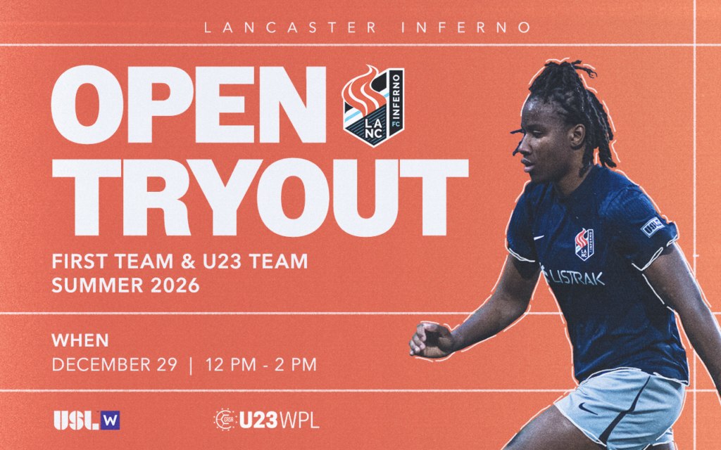 Lancaster Inferno USL W League USLW Tryouts First Team Open Tryout Lancaster Pennsylvania PA Women's Professional Soccer Pro-Am Pre-Professional United Soccer League Central PA Soccer USL Ricshya Walker Jamaican WNT National Team