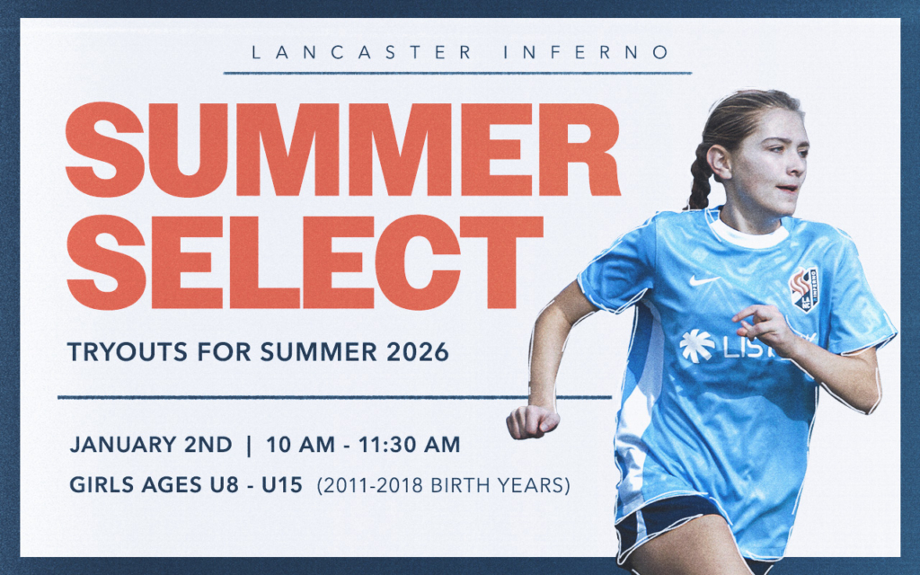 Lancaster Inferno USL W League Lancaster Pennsylvania PA Women's Professional Soccer Pro-Am Pre-Professional United Soccer League Central PA Soccer USL W Lancaster Inferno FC Girls Soccer Academy Summer Select