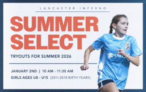 Lancaster Inferno USL W League Lancaster Pennsylvania PA Women's Professional Soccer Pro-Am Pre-Professional United Soccer League Central PA Soccer USL W Lancaster Inferno FC Girls Soccer Academy Summer Select