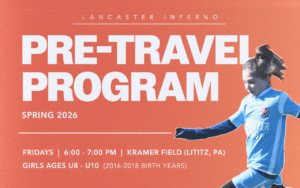 Lancaster Inferno USL W League Lancaster Pennsylvania PA Women's Professional Soccer Pro-Am Pre-Professional United Soccer League Central PA Soccer USL W Lancaster Inferno FC Girls Soccer Academy Teresa Rook Rynier Girls Pre-Travel Program Lancaster PA Pennsylvania Lititz Youth Soccer