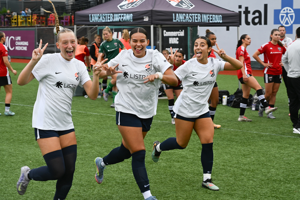 Lancaster Inferno women's soccer pro-am pre-professional women's soccer lancaster pennsylvania girls soccer academy Lancaster PA girls soccer USL W League USL Academy Central PA Pro Soccer Penn Medicine Park